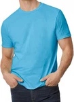 Gildan Rundhalsshirt Softstyle EZ Adult T-Shirt Hellblau/Türkis/Blau Gildan Rundhalsshirt Softstyle EZ Adult T-Shirt Hellblau/Türkis/Blau