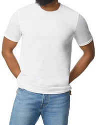 Gildan Rundhalsshirt Softstyle EZ Adult T-Shirt Weiß/Creme