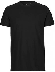 Neutral Rundhalsshirt Tiger Cotton T-Shirt Schwarz