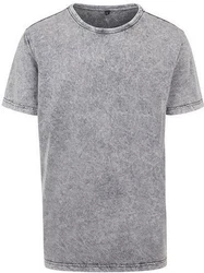 Build Your Brand Rundhalsshirt Herren Acid Washed Tee Hellgrau/Grau/Dunkelgrau