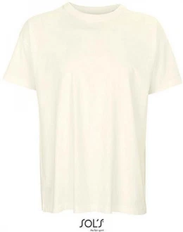 SOLS Rundhalsshirt Mens Boxy Oversized T-Shirt Weiß/Khaki/Creme SOLS Rundhalsshirt Mens Boxy Oversized T-Shirt Weiß/Khaki/Creme