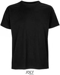 SOLS Rundhalsshirt Mens Boxy Oversized T-Shirt Schwarz