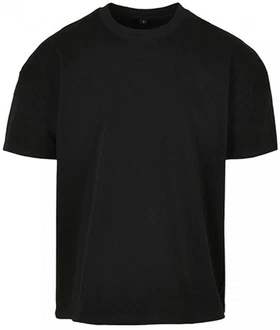 Build Your Brand Rundhalsshirt Ultra Heavy Cotton Box Tee Herren Schwarz