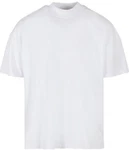 Build Your Brand Rundhalsshirt Mens Oversized Mock Neck Tee Weiß/Creme