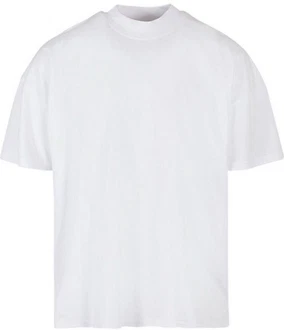Build Your Brand Rundhalsshirt Mens Oversized Mock Neck Tee Weiß/Creme Build Your Brand Rundhalsshirt Mens Oversized Mock Neck Tee Weiß/Creme
