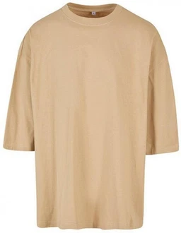 Build Your Brand Rundhalsshirt Huge Tee Khaki/Beige/Braun