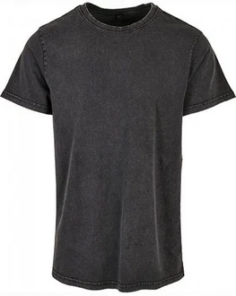 Build Your Brand Rundhalsshirt Regular Fit Herren T-Shirt Dunkelgrau/Grau