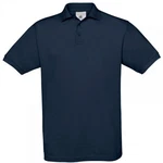 B&C Poloshirt Safran Unisex Dunkelblau/Blau