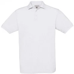 B&C Poloshirt Safran Unisex Weiß/Creme