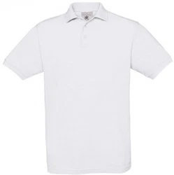 B&C Poloshirt Safran Unisex Weiß/Creme