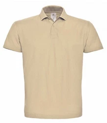 B&C Poloshirt Top Herren Khaki/Beige/Braun