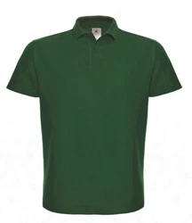 B&C Poloshirt Top Herren Dunkelgrün/Grün