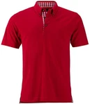 James & Nicholson Poloshirt Traditional Polo Herren Dunkelrot/Rot