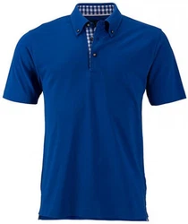 James & Nicholson Poloshirt Traditional Polo Herren Blau