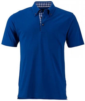 James & Nicholson Poloshirt Traditional Polo Herren Blau
