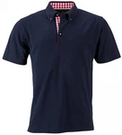 James & Nicholson Poloshirt Traditional Polo Herren Dunkelblau/Blau/Hellblau