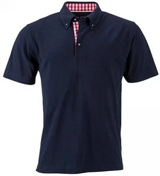 James & Nicholson Poloshirt Traditional Polo Herren Dunkelblau/Blau/Hellblau