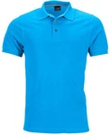 James & Nicholson Poloshirt Herren Pima Polo Blau/Hellblau/Türkis