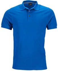 James & Nicholson Poloshirt Herren Pima Polo Blau