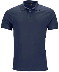 James & Nicholson Poloshirt Herren Pima Polo Dunkelblau/Blau