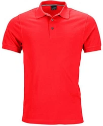 James & Nicholson Poloshirt Herren Pima Polo Rot/Dunkelrot