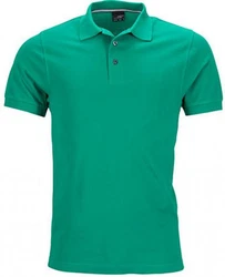 James & Nicholson Poloshirt Herren Pima Polo Grün/Türkis