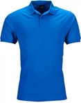 James & Nicholson Poloshirt Herren Elastic Polo Piqu Blau