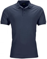 James & Nicholson Poloshirt Herren Elastic Polo Piqu Dunkelblau/Blau