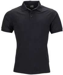 James & Nicholson Poloshirt Herren Elastic Polo Piqu Dunkelblau/Grau/Dunkelgrau/Schwarz