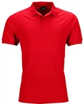 James & Nicholson Poloshirt Herren Elastic Polo Piqu Rot/Dunkelrot