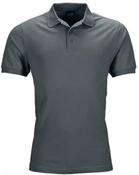 James & Nicholson Poloshirt Herren Elastic Polo Piqu Grau/Dunkelgrau/Hellgrau/Dunkelblau