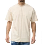 Denim House T-Shirt Oversize Herren T-Shirt Weiß/Beige/Khaki