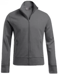 Promodoro Sweatjacke Herren Jacket Stand-Up Collar Dunkelgrau/Hellgrau/Grau
