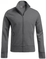 Promodoro Sweatjacke Herren Jacket Stand-Up Collar Dunkelgrau/Hellgrau/Grau