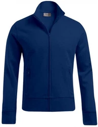 Promodoro Sweatjacke Herren Jacket Stand-Up Collar Blau/Dunkelblau