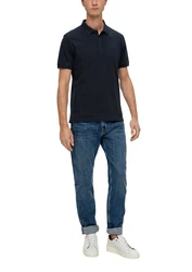 s.Oliver Poloshirt Basic Dunkelblau/Blau