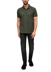 s.Oliver Poloshirt Dunkelgrün/Khaki