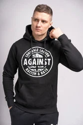 Lonsdale Kapuzenpullover Linford Schwarz/Dunkelgrau/Beige