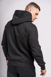 Lonsdale Kapuzenpullover Linford Schwarz/Dunkelgrau/Beige