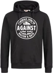 Lonsdale Kapuzenpullover Linford Schwarz/Dunkelgrau/Beige