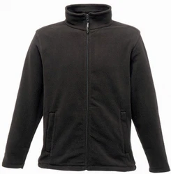 Regatta Professional Fleecejacke Micro Full Zip Schwarz/Dunkelgrau/Grau
