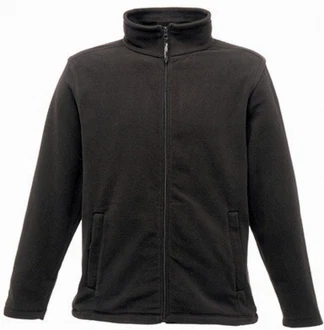 Regatta Professional Fleecejacke Micro Full Zip Schwarz/Dunkelgrau/Grau