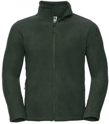 Russell Fleecejacke Outdoor Full-Zip Dunkelgrün/Grün