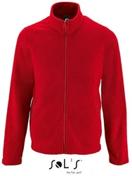SOLS Fleecejacke Herren Norman Rot/Dunkelrot