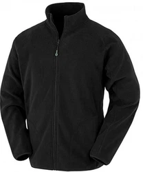 Result Fleecejacke Recycled Microfleece Jacket Schwarz/Dunkelgrau