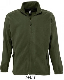 SOLS Fleecejacke North Herren Jacke Dunkelgrün