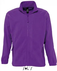 SOLS Fleecejacke North Herren Jacke Fliederfarben/Dunkelblau/Lila
