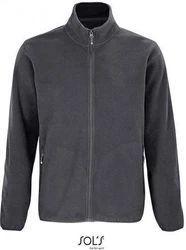 SOLS Fleecejacke Factor Zipped Herren Dunkelgrau/Grau/Hellgrau