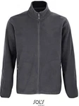 SOLS Fleecejacke Factor Zipped Herren Dunkelgrau/Grau/Hellgrau
