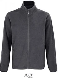 SOLS Fleecejacke Factor Zipped Herren Dunkelgrau/Grau/Hellgrau
